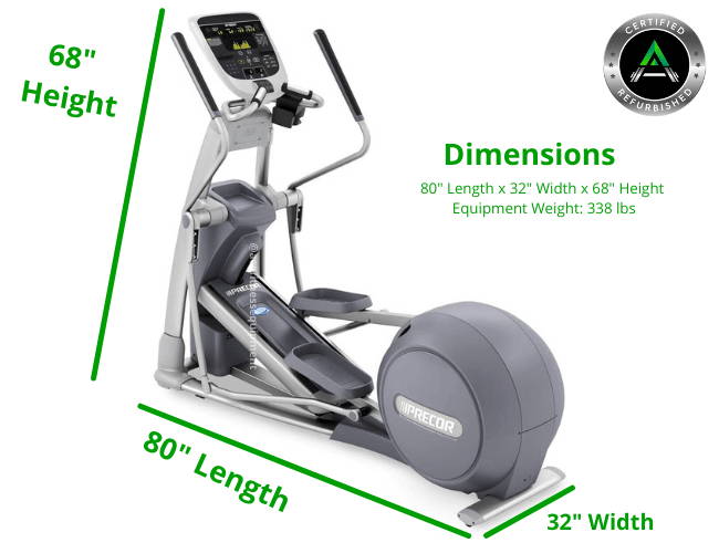 Precor EFX 835 Elliptical + P30 Console (Refurbished) – Ace
